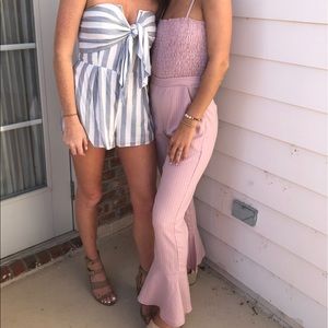 Pink Flare Jumpsuit